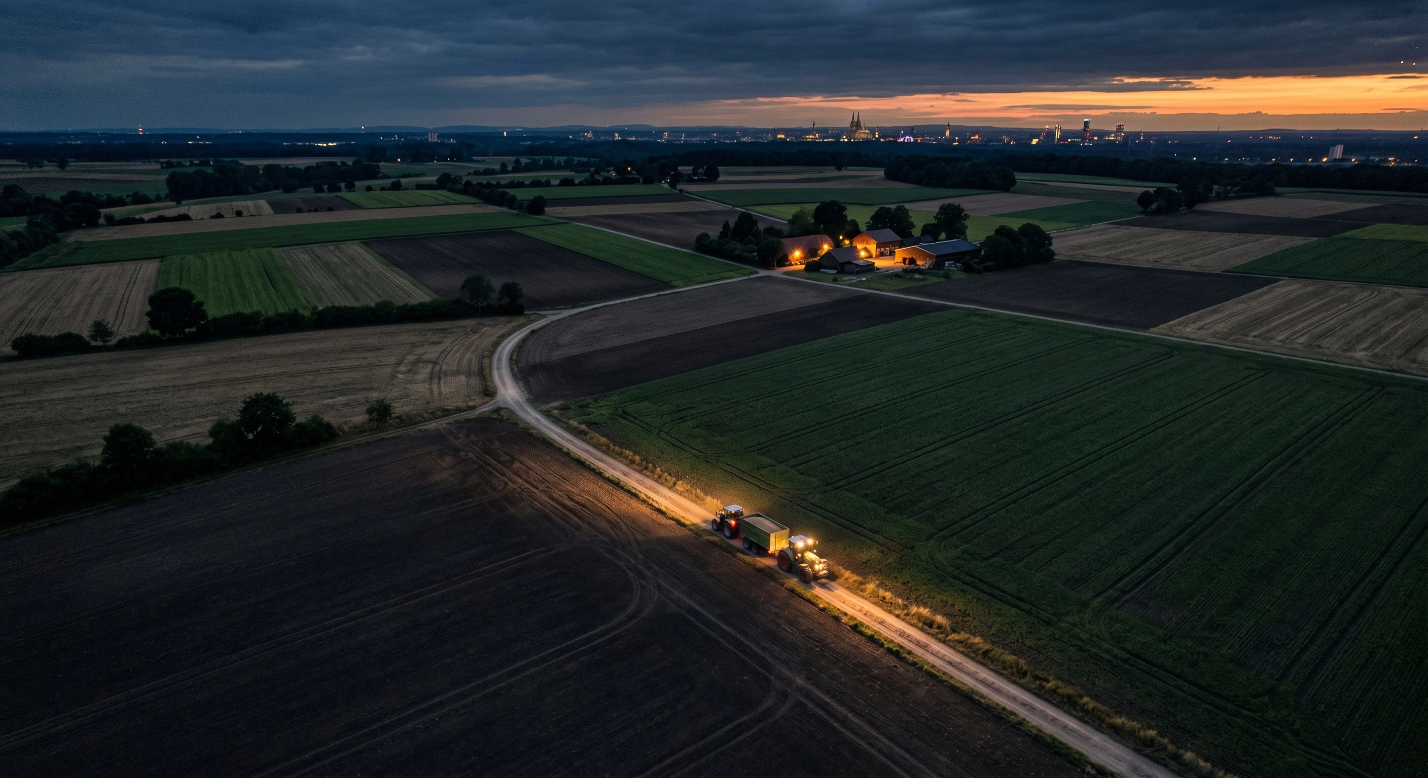 low light drone perspective agriculture