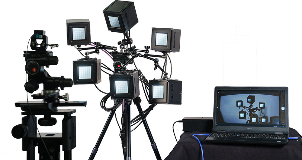 A VLS setup for machine vision camera testing