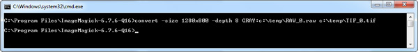 fig 4: ImageMagick  convert via comandline