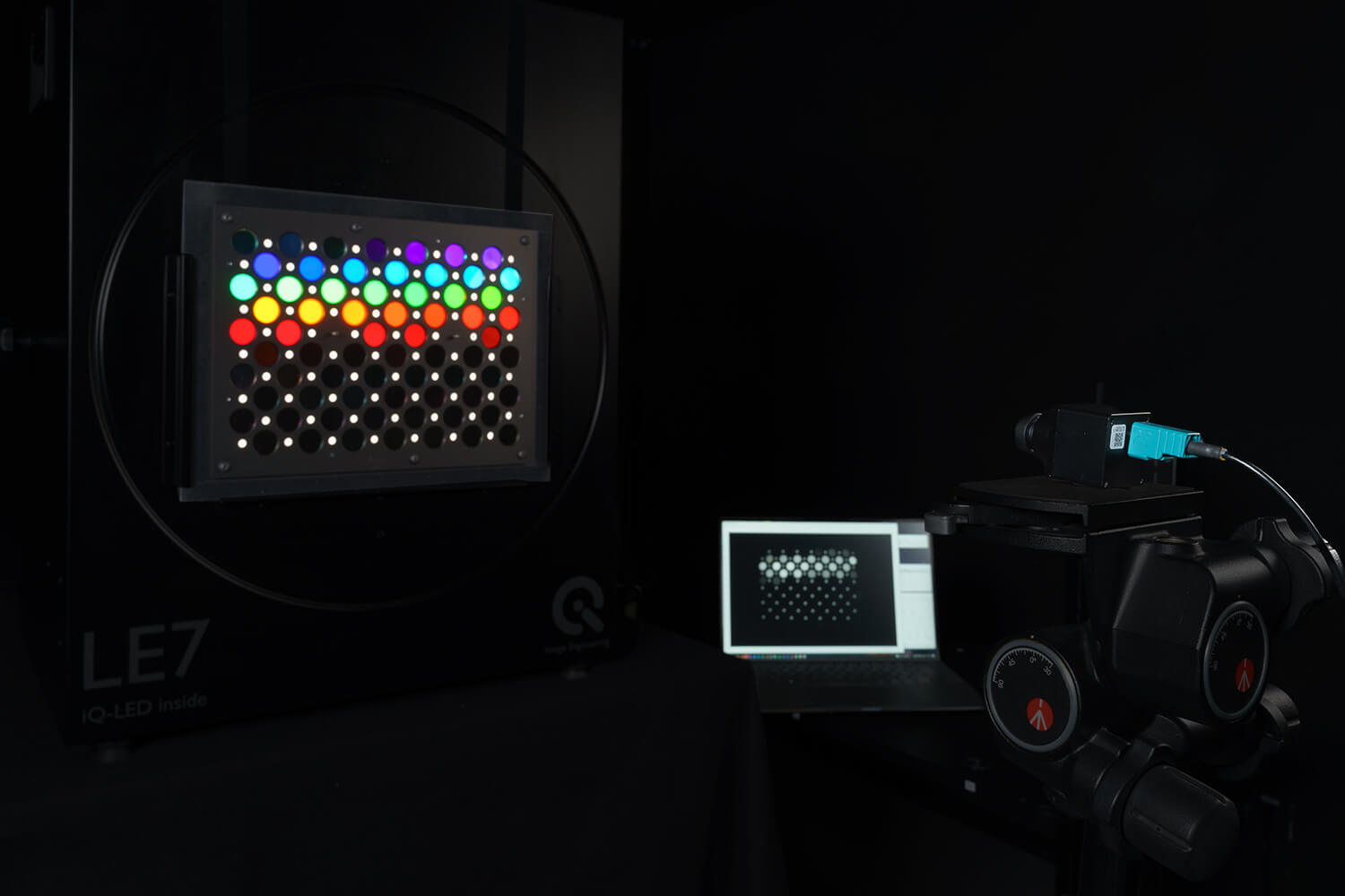 Camera tesing using the LE7 and TE292 VIS-IR test chart